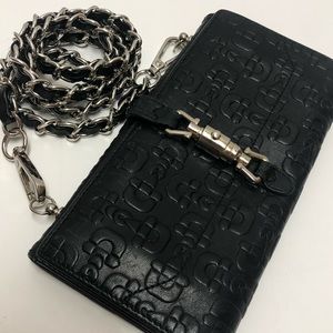❤️ SOLD ❤️ Gucci leather horsebit wallet on chain